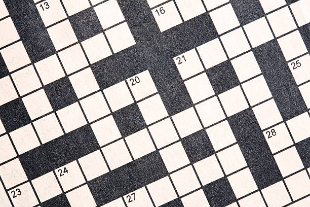 Blank Crossword Puzzle stock photo