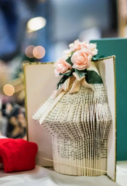 Book craft a decorative piece of work made by old people in Denmark