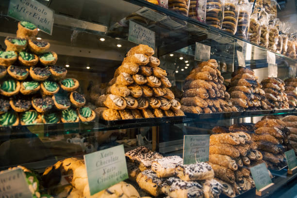 istock Venice, Italy: Tempting Bakery Shelves with Cookies 1459126821