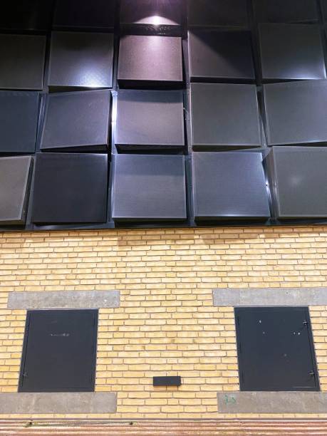 istock Soundproof wallpaper on brick wall 1459128877