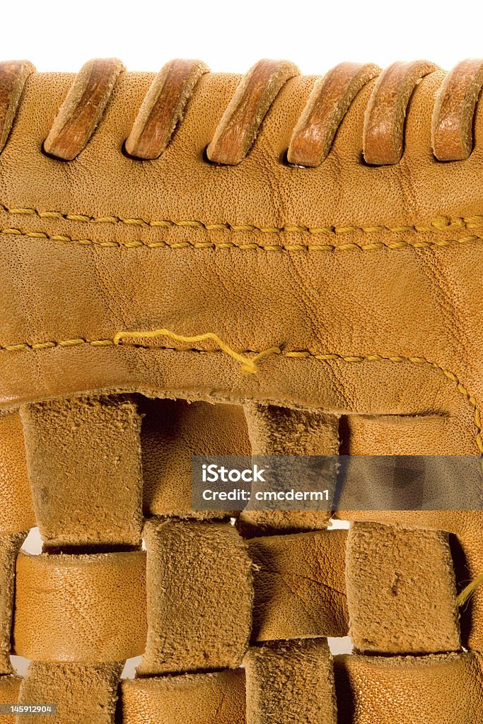 Baseball Glove Closeup detail of a baseball glove for a background Baseball Glove Stock Photo