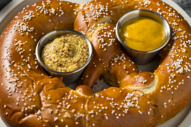 istock Homemade Huge Giant Soft German Pretzel 1459131844