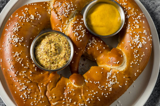 istock Homemade Huge Giant Soft German Pretzel 1459131900