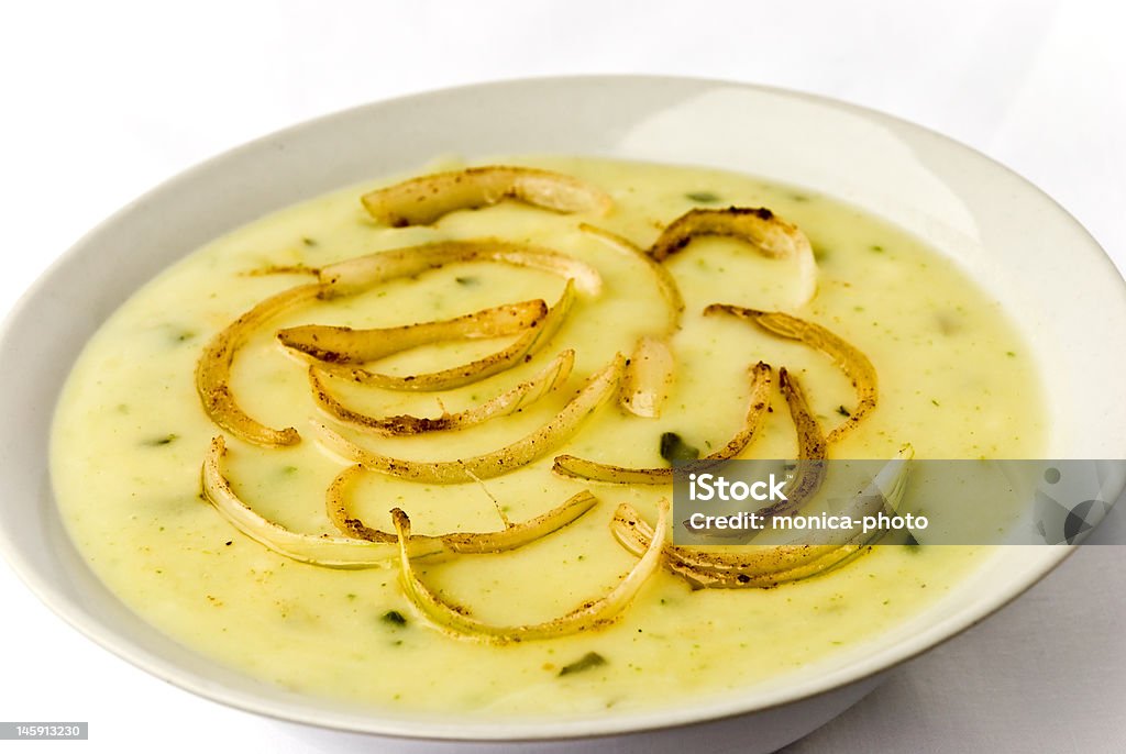 cream soup of onion \r\ncream soup of onion. Boiled Stock Photo