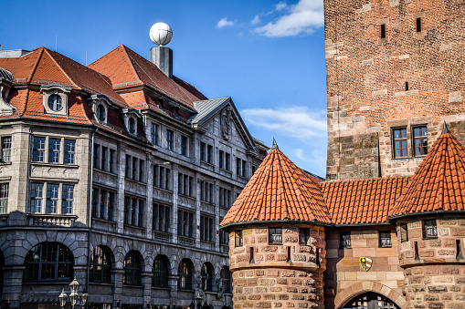 Gniezno, a city in Lesser Poland Voivodeship. Market square in the city center and architecture in the city of the former capital of Poland - Gniezno.