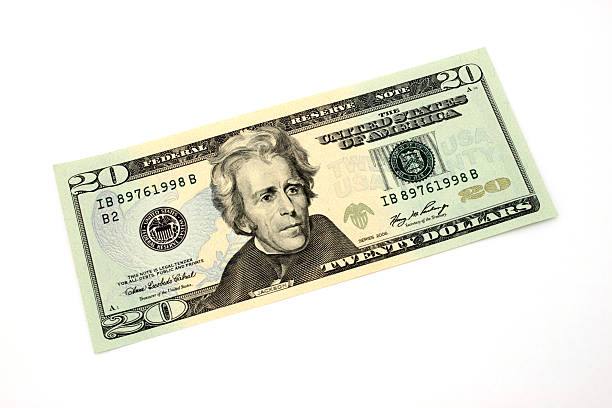 twenty dollars stock photo