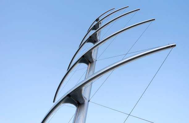 istock Masts like herringbone on a luxury Yacht. 1459137173