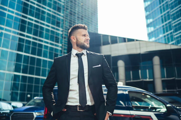 istock Confident entrepreneur in business district 1459138104