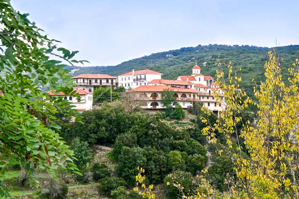 istock Kenitsis Monastery,  Nympassia ,Vitina village. Arcadia, Kernitsa, Greece 1459143287