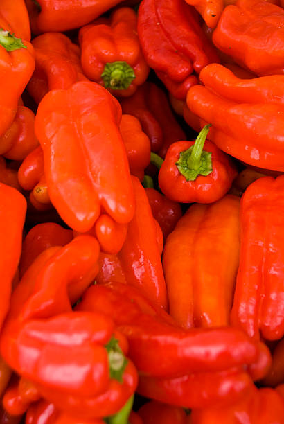 Green Market - Peppers stock photo