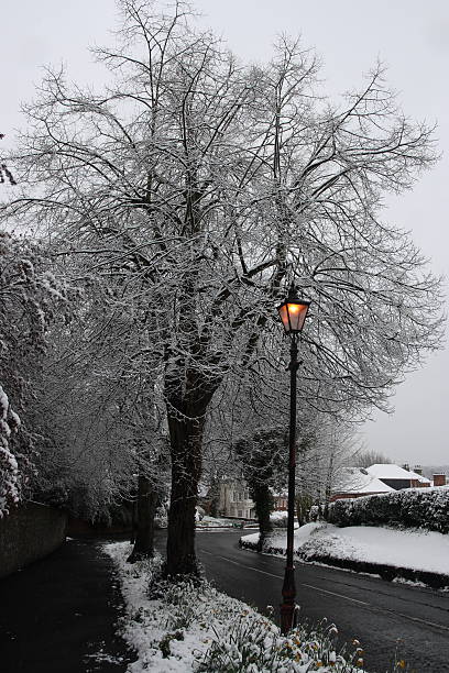 Castelo da cidade de rua Farnham - fotografia de stock