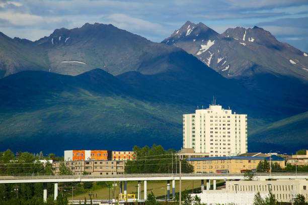 istock Downtown Anchorage, Alaska and the Chugach Mountains 1459148926