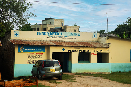 Diani Mombasa,Kenya Africa. 19.10.2019 the local village health center hospital