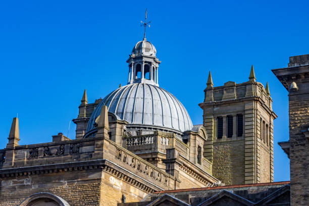The Royal Baths in Harrogate, opened in 1897, were a renowned spa complex offering therapeutic treatments using the town’s famous mineral waters. Attracting visitors from across Britain, the opulent facility featured Turkish baths, steam rooms, and medicinal water treatments. Designed in an elegant Moorish style, it symbolized Harrogate’s status as a premier spa destination. Though the baths closed in 1969, part of the building now houses the restored Turkish Baths, a popular wellness attraction.