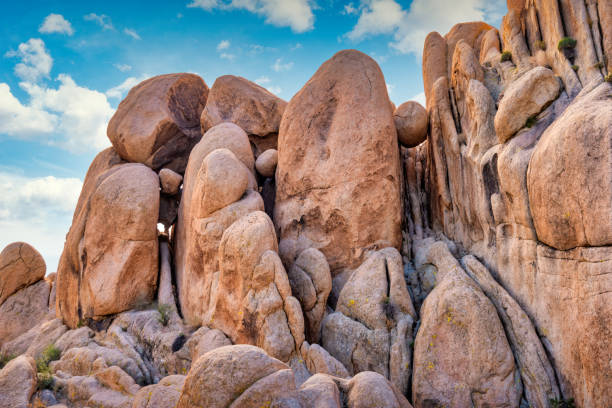Typical boulder hills in Joshua Tree National Park, California, USA