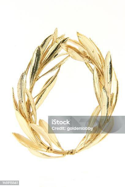 Gewinner Gold Kranz Stockfoto und mehr Bilder von Lorbeerkranz - Lorbeerkranz, Goldfarbig, Gold - Edelmetall