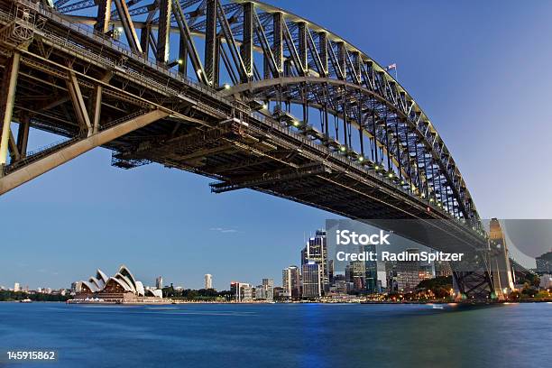 Foto de Harbour Bridge e mais fotos de stock de Arquitetura - Arquitetura, Arranjar, Austrália