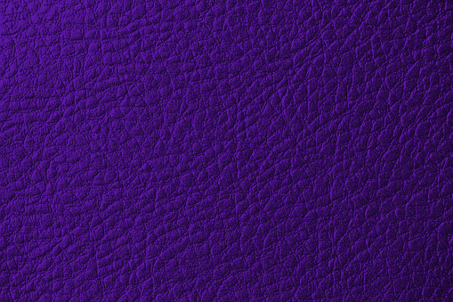 Leather Skin Ultra Violet Purple Cowhide Artificial Fake Snakeskin Texture Abstract Wrinkled Wave Pattern Dark Purple Background Macro Photography Design template for presentation, flyer, card, poster, brochure, banner