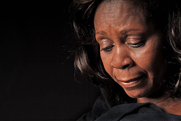 istock African American Woman Looking Down 145916208