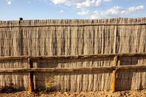 A background wood fence