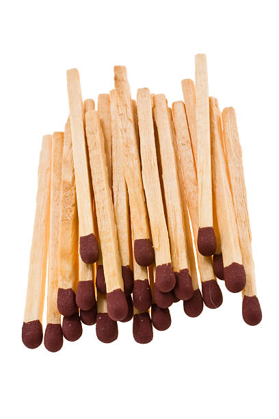 Matches Stack of matches on a white background unlit match stock pictures, royalty-free photos & images