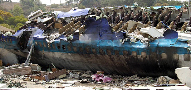 plane crash Airplane crash airplane crash photos stock pictures, royalty-free photos & images