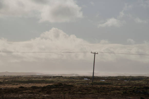 istock Wilderness and a power pole in Iceland 1459169177