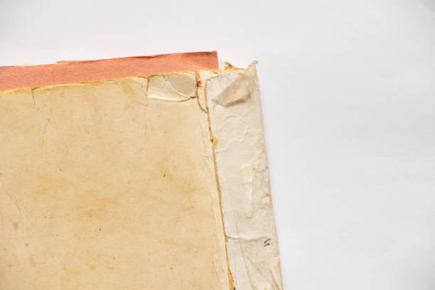 istock yellow open book as background, blank book space for text 1459170224