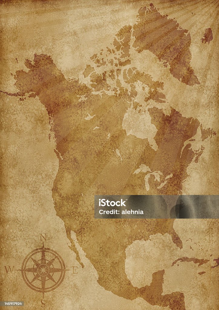 Ilustracja Mapa Ameryki Północnej - Zbiór zdjęć royalty-free (Mapa)