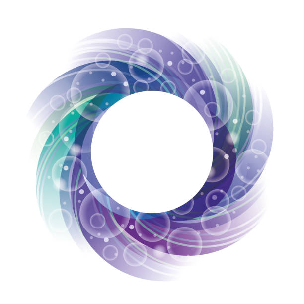 ilustrações de stock, clip art, desenhos animados e ícones de abstract transparent bubles purple circular vortex - backgrounds transparent circle purple