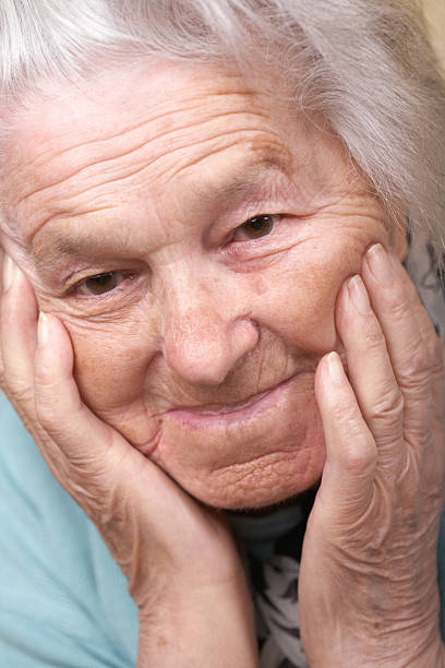 istock Senior woman depressed 145918044