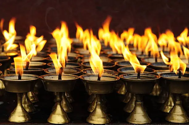 Temple candleholders
