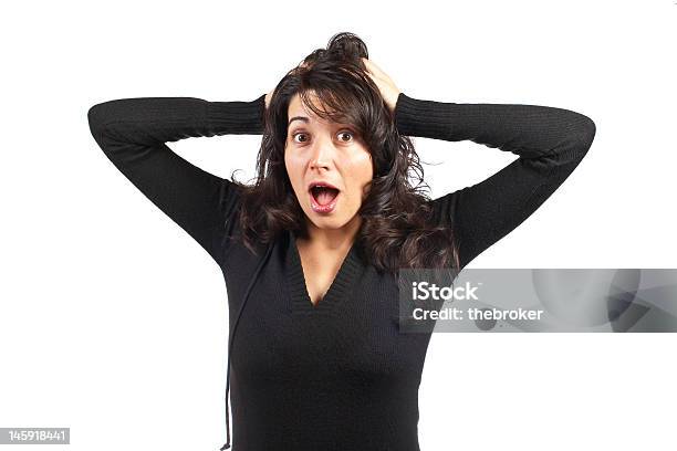 Angered Young Woman Stock Photo - Download Image Now - Adult, Anger, Anxiety