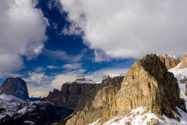 view of dolomites, Val di Fassa Italy