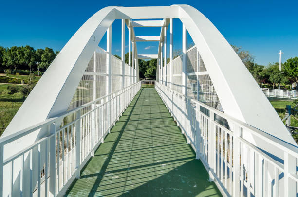 istock Footbridge over the railway 1459186369