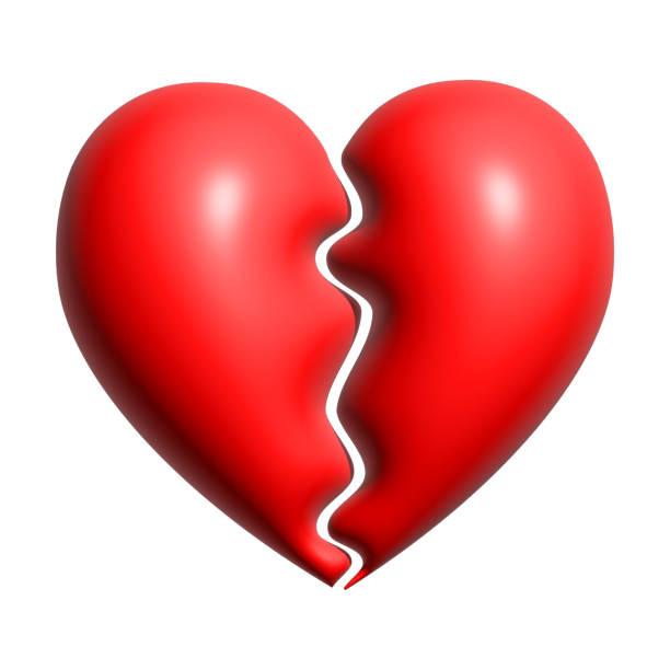 브로큰 하트 3d - heart shape valentines day love backgrounds stock illustrations