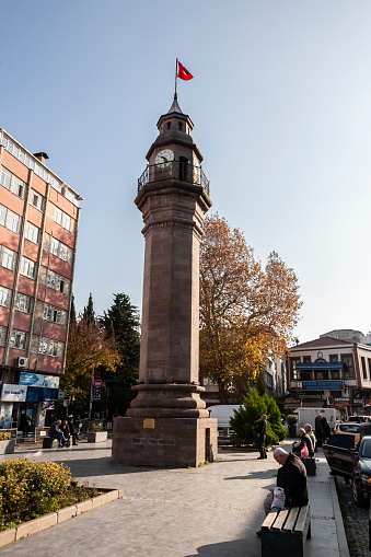 Saathane Square view in Samsun. The square is historical place in Samsun.