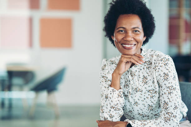istock Smiling middle age businesswoman 1459188350