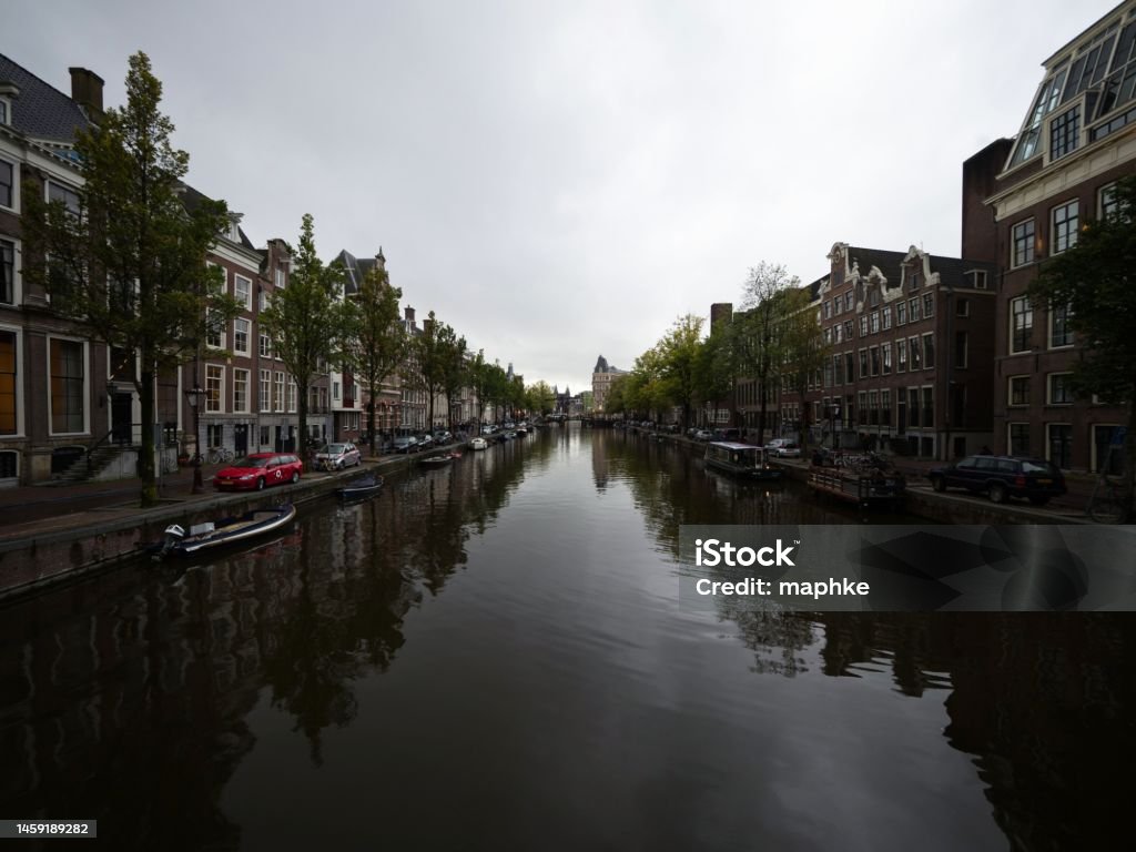 Classic view of typical residential area grachten in central Amsterdam Holland Netherlands Classic view of typical residential area grachten in central Amsterdam in Holland Netherlands Amsterdam Stock Photo