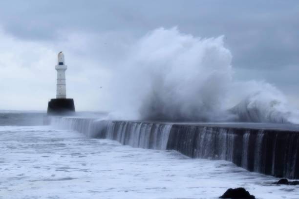 istock Waves At South Breakwater Pier 1459190065