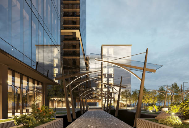 istock 3d render of buildings exterior view 1459191494
