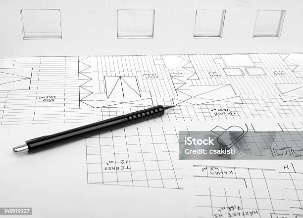 建築の計画 - イラストレーションのストックフォトや画像を多数ご用意 - イラストレーション, カラー画像, スケッチ