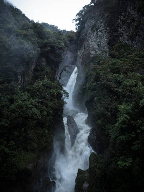 istock Pailon del diablo Devils Cauldron highest waterfall Rio Pastaza river cascades route Banos Tungurahua Amazonia Ecuador 1459193244