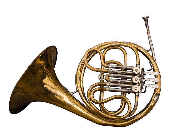 istock Antique Dented French Horn 145919746