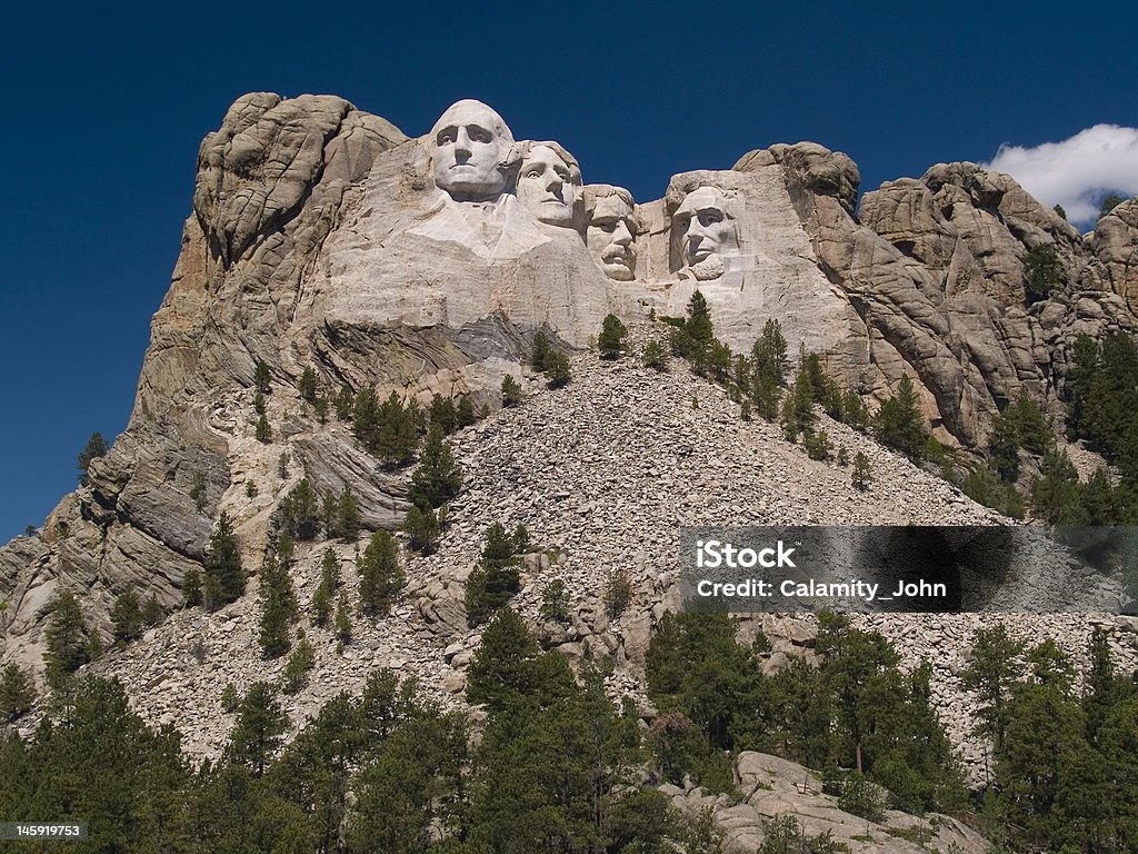 Mount Rushmore z głębokiej przestrzeni powietrznej - Zbiór zdjęć royalty-free (Abraham Lincoln)