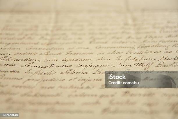 Foto de Manuscrito Antigo e mais fotos de stock de Carta - Documento - Carta - Documento, Estilo do século XVIII, Papel