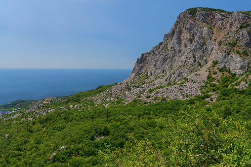 Mountain landscape of the coast of the Crimea