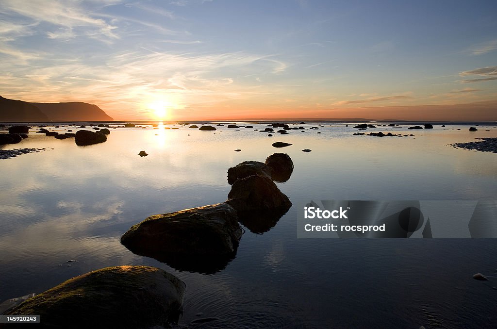 Sonnenuntergang in Llandudno. Wales - Lizenzfrei Llandudno - Wales Stock-Foto