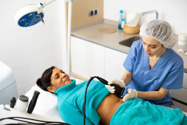istock Doctor making rejuvenation electroporation procedure on abdomen 1459205201