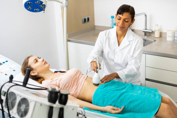 istock Doctor making rejuvenation electroporation procedure on abdomen 1459205244